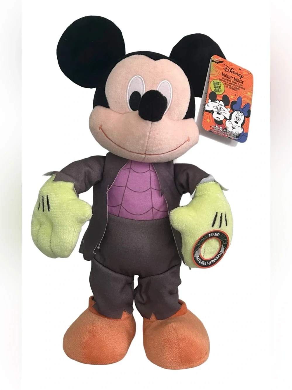 Disney Mickey & Minnie Zombie Halloween Plush Set 14